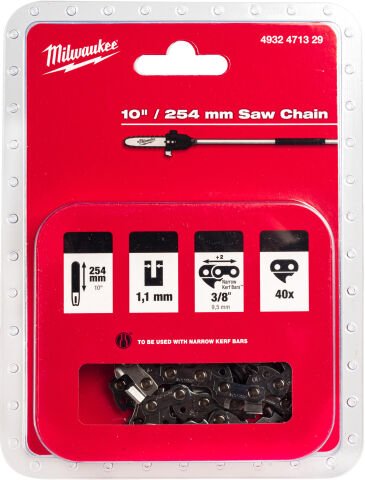 Milwaukee AKÜLÜ ORMAN MOTORU YEDEK ZİNCİR 3/8 X 254 X 1.1