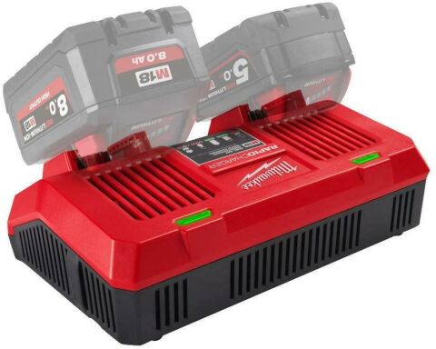 Milwaukee ŞARJ CİHAZI M18DFC 18V ÇİFT GİRİŞLİ HIZLI ŞARJ