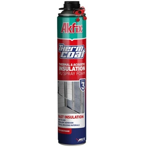 Akfix FA014 Thermcoat Termal ve Akustik Yalıtım Köpük 850 ml