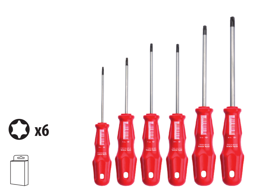 Ceta Form 4400M/6ST1 6 Parça TOREX Tornavida Takımı -TORX