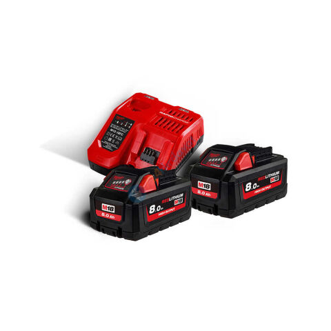 Milwaukee M18 HNRG-802 Akü+Şarj Cihazı Paket