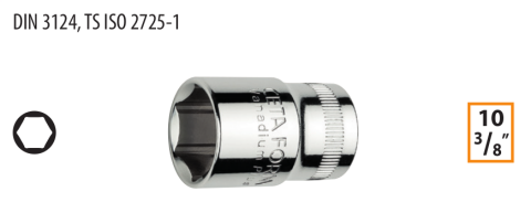 Ceta Form C12-H07 3/8'' 6 Köşe Lokma Anahtar - 7 mm