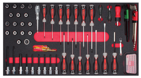 Ceta Form CF-E105 105 Parça Tornavida ve 1/2'' Lokmalı Bits Seti (EVA'lı)