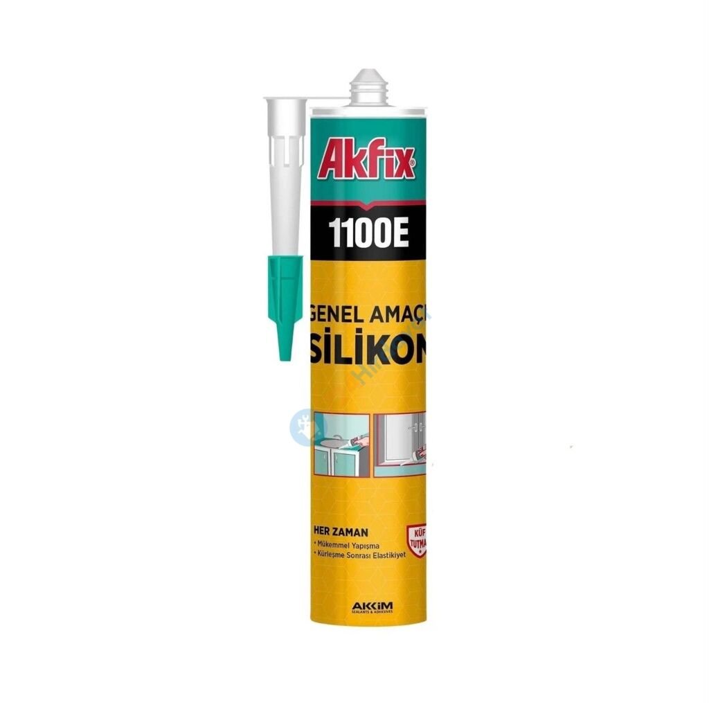 Akfix SA141 1100E Genel Amaçlı Silikon Şeffaf 280 gr