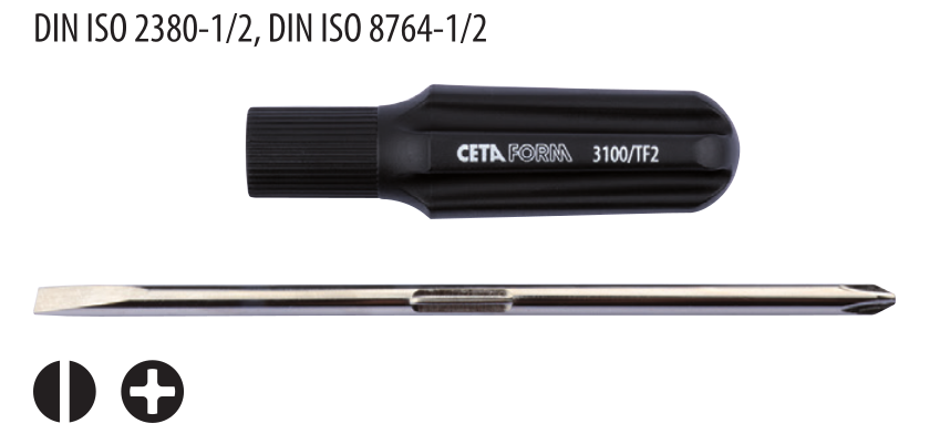 Ceta Form 3100/TF2 Değişken Uçlu Tornavida - PH2/6.0 x 175 mm