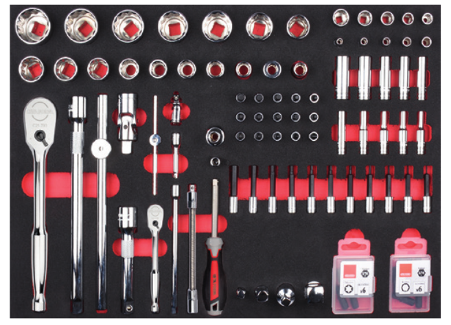 Ceta Form C99A-E96BMR 96 Parça 1/4''+ 1/2'' 12 Köşe Lokma Takımı- SAE