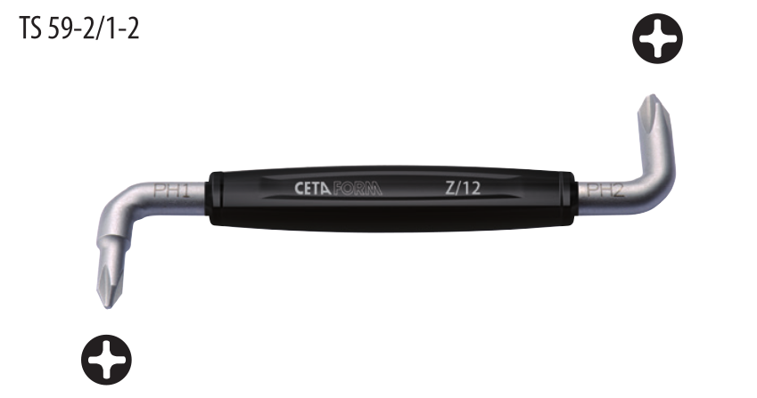 Ceta Form Z/12 Yıldız Uçlu Z Tornavida - PH1/PH2x125 mm