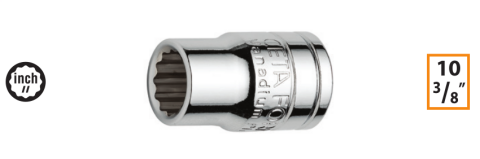 Ceta Form C12A-B0516 3/8'' 12 Köşe (Yıldız) Lokma Anahtar - 5/16''