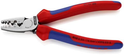 Knipex 97 72 180 Yüksük Sıkma Pensi
