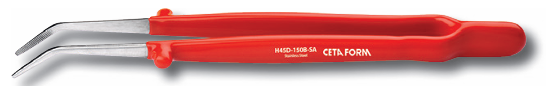 Ceta Form H45D-150B-SA İzoleli Cımbız (Eğri) - 150 mm