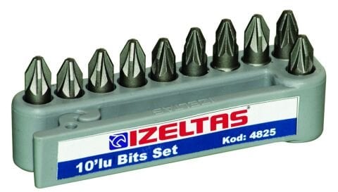 İzeltaş Pozidriv Bits Set Pz 3 (25 Mm)
