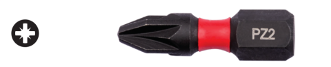 Ceta Form CB/351TM 1/4'' Pozidriv Bits Uç (Darbeli Kullanım) - PZ1x25 mm
