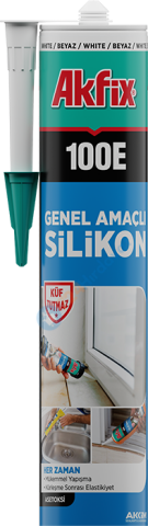 Akfix SA0646 100E Genel Amaçlı Silikon Gri 600 ml