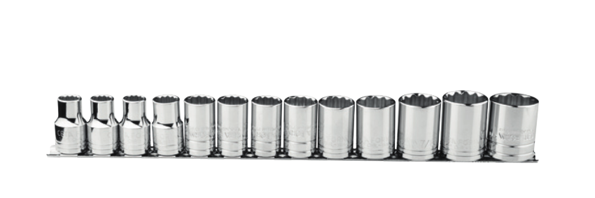 Ceta Form C12A-RB13 13 Parça 3/8'' 12 Köşe (Yıldız) Lokma Anahtar Takımı - SAE