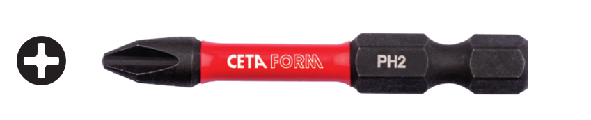 Ceta Form CB/492TM 1/4'' Yıldız Bits Uç (Darbeli Kullanım) - PH2x50 mm