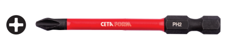 Ceta Form CB/702TM 1/4'' Yıldız Bits Uç (Darbeli Kullanım) - PH2x70 mm