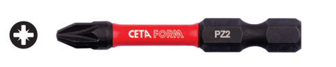 Ceta Form CB/591TM 1/4'' Pozidriv Bits Uç (Darbeli Kullanım) - PZ1x50 mm