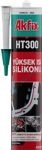 Akfix SA075 HT300 Yüksek Isı Silikonu 280 ml Kırmızı