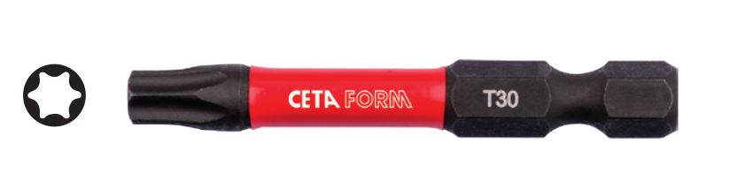 Ceta Form CB/824TM 1/4'' TORX Bits Uç (Darbeli Kullanım) - T10 x 50 mm