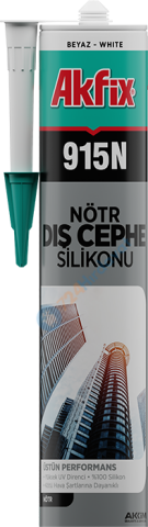 Akfix SA617.1 915N Nötr Dış Cephe Silikonu 310 ml Antrasit Gri