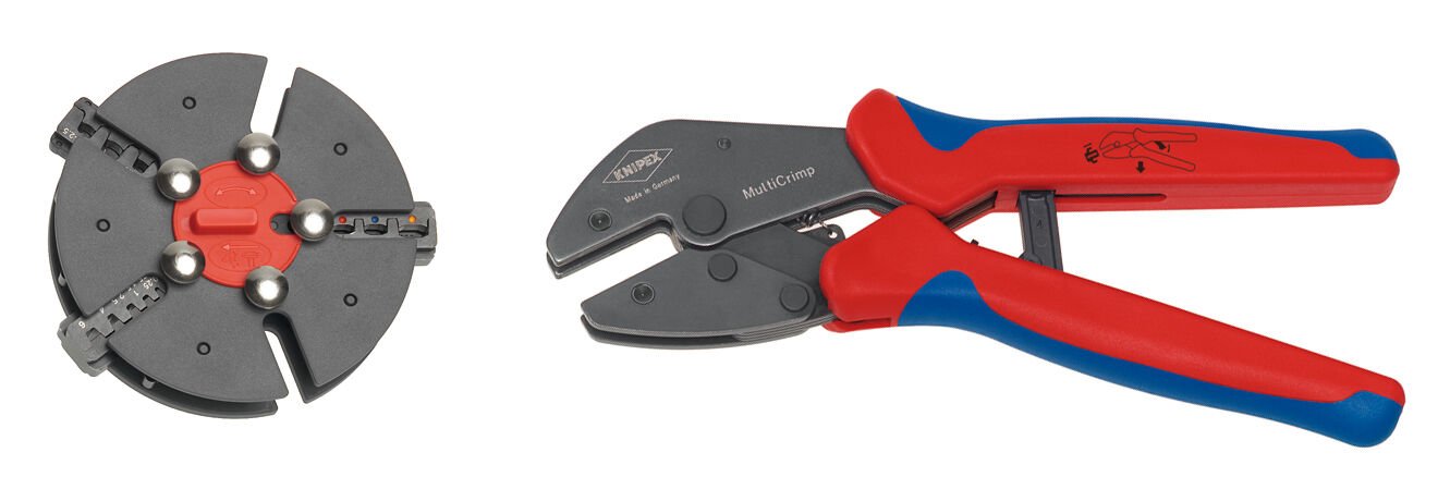 Knipex 97 33 01 3 Çeneli Pabuç Sıkma (Çok İşlevsel Değiştirilebilir Çeneli)