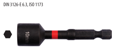Ceta Form BT/1065TM 1/4'' Manyetik Lokma Uç (Darbeli Kullanım) - 10 x 65 mm