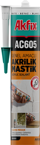 Akfix AA002 AC605 Akrilik Mastik 500 gr Beyaz
