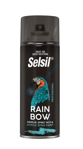 Selsil Isıya Dayanıklı Sprey Boya (690 °C Isıya Dayanıklı Siyah 400 ml RAL9005)