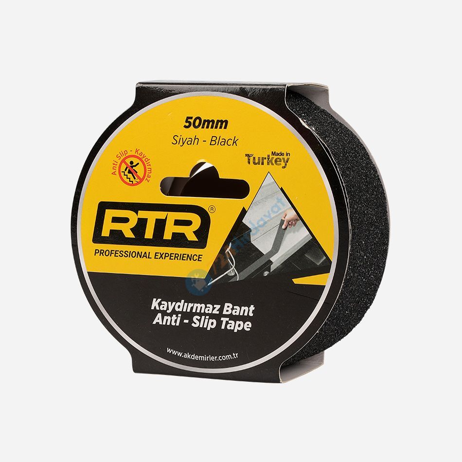 RTRMAX RNMK5015 Merdiven Kaydırmaz Bant Si̇yah 50 Mm*15 Mt Rtrmax