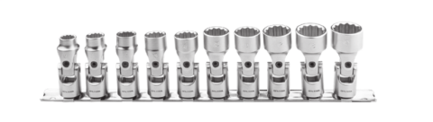 Ceta Form C12U-RB10 10 Parça 3/8'' 12 Köşe (Yıldız) Mafsallı Lokma Anahtar Takımı