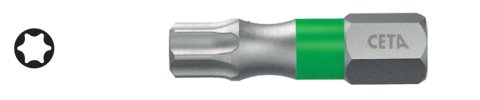 Ceta Form CB/812TC 1/4'' TORX Bits Uç (Renk Kodlu) - T40 x 25 mm