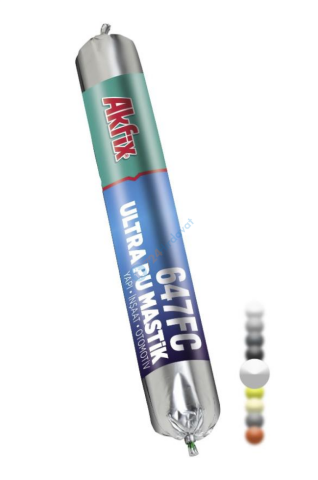 Akfix AA643 647FC Ultra Yapı - Otomotiv PU Mastik 600 ml Antrasit Gri (Sosis)