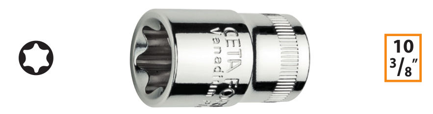 Ceta Form C16-16 3/8'' Dış TORX Lokma Anahtar - E16