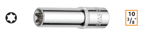 Ceta Form C16D-12 3/8'' Dış TORX Derin Lokma Anahtar -E12