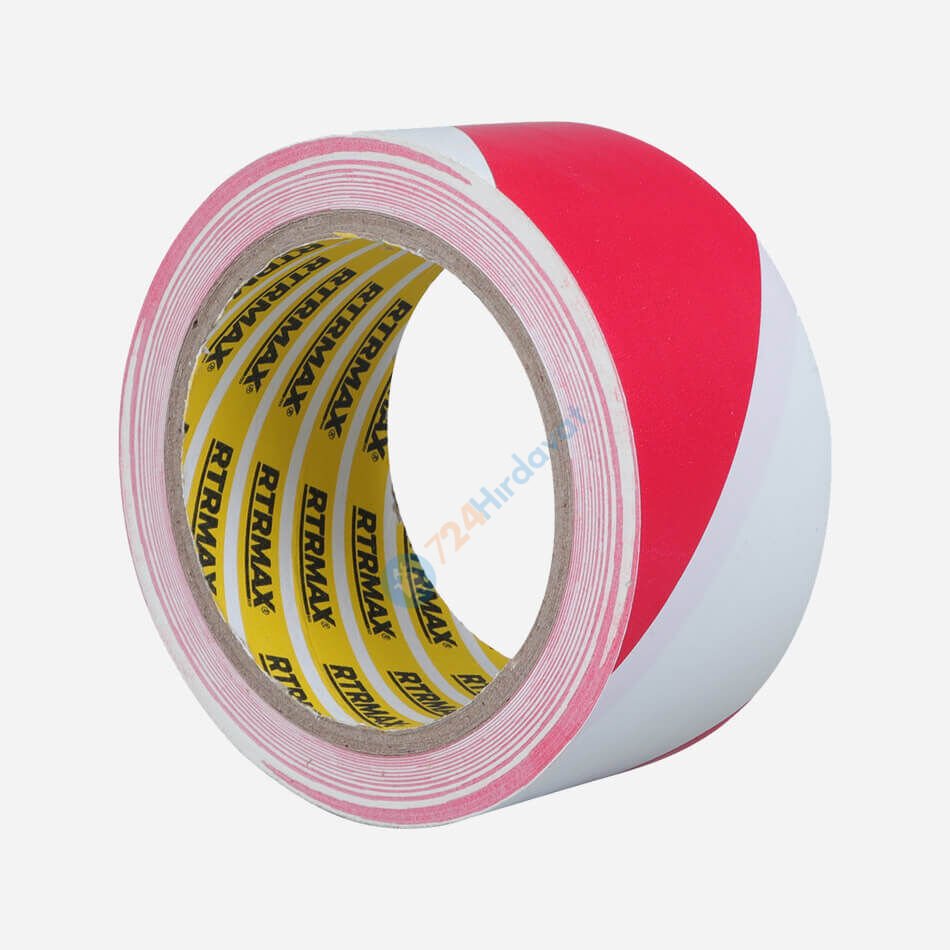 RTRMAX RNY5025K Yer İşaretleme Bandı Kırmızı-Beyaz 50 Mm*25 Yds Rtrmax
