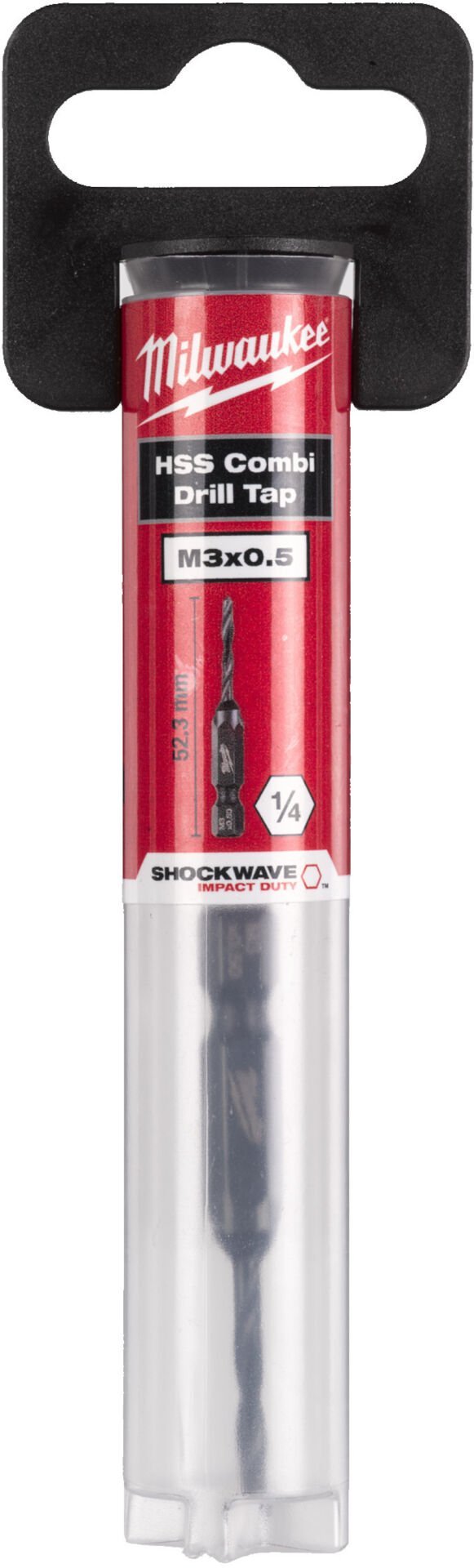 Milwaukee 1/4in HSS-G Metal KILAVUZ MATKAP UCU M3x52mm