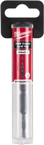 Milwaukee 1/4in HSS-G Metal KILAVUZ MATKAP UCU M4x52mm-1pc