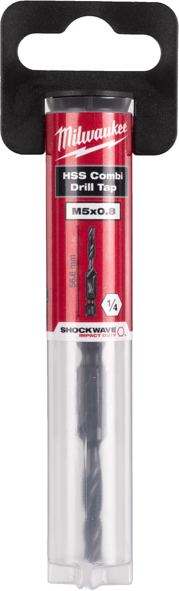 Milwaukee 1/4in HSS-G Metal KILAVUZ MATKAP UCU M5x57mm-1pc