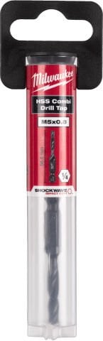 Milwaukee 1/4in HSS-G Metal KILAVUZ MATKAP UCU M5x57mm-1pc