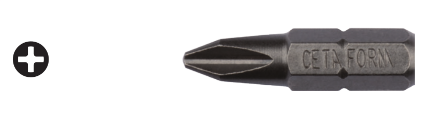Ceta Form CB/254 1/4'' Yıldız Bits Uç- PH4 x 32 mm