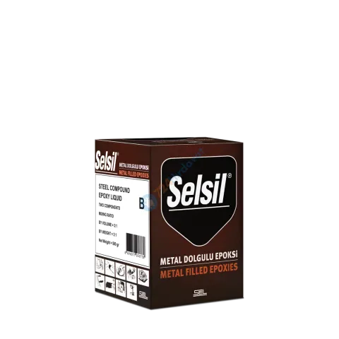 Selsil Metal Dolgulu Sıvı Epoksi Macun 500 Gr (B)