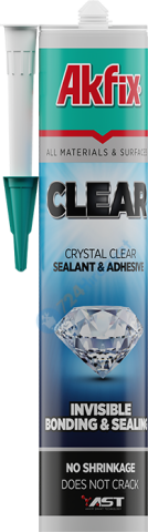 Akfix AMS00 Clear Şeffaf Yapıştırıcı ve Mastik 290 ml