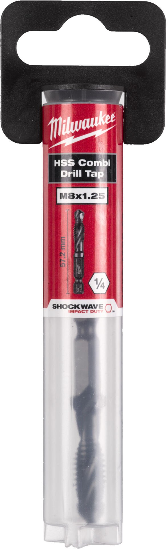 Milwaukee 1/4in HSS-G Metal KILAVUZ MATKAP UCU M8x57mm-1pc