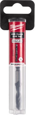 Milwaukee 1/4in HSS-G Metal KILAVUZ MATKAP UCU M8x57mm-1pc