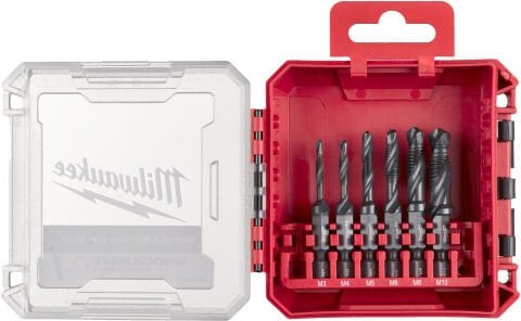 Milwaukee 1/4in HSS-G Metal KILAVUZ MATKAP UC SETİ-6pc