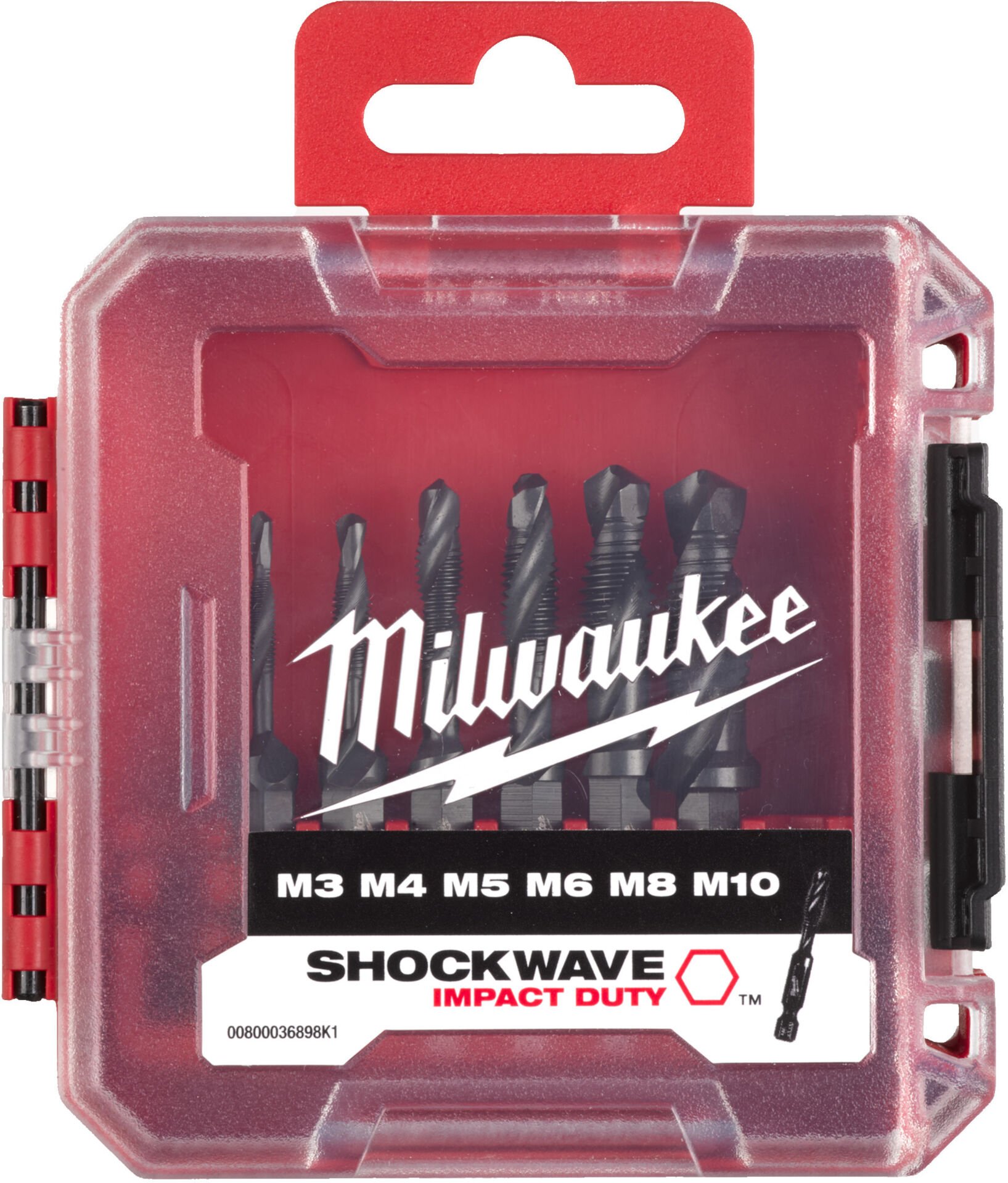 Milwaukee 1/4in HSS-G Metal KILAVUZ MATKAP UC SETİ-6pc