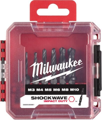 Milwaukee 1/4in HSS-G Metal KILAVUZ MATKAP UC SETİ-6pc