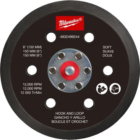 Milwaukee 150 MM YUMUŞAK TABANLI CIRTLI PED ( M12 FROSBPSH )