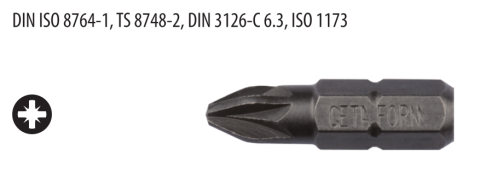 Ceta Form CB/354 1/4'' Pozidriv Bits Uç - PZ4 x 32 mm