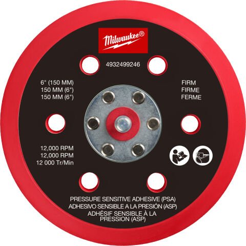 Milwaukee 150 MM Y PED YAPIŞKAN ZIMPARALAR İÇİN (M12 FROSBPSH)